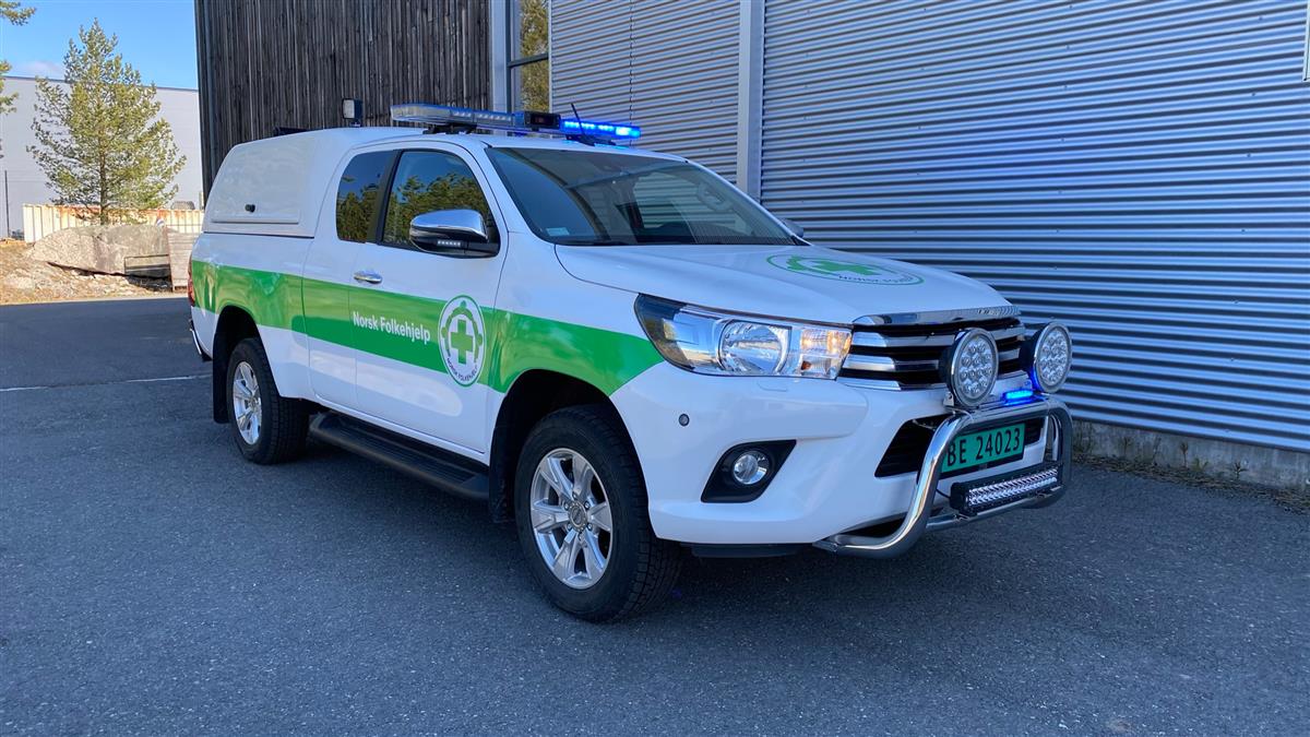 Toyota HiLux Innsatsbil til Norsk Folkehjelp