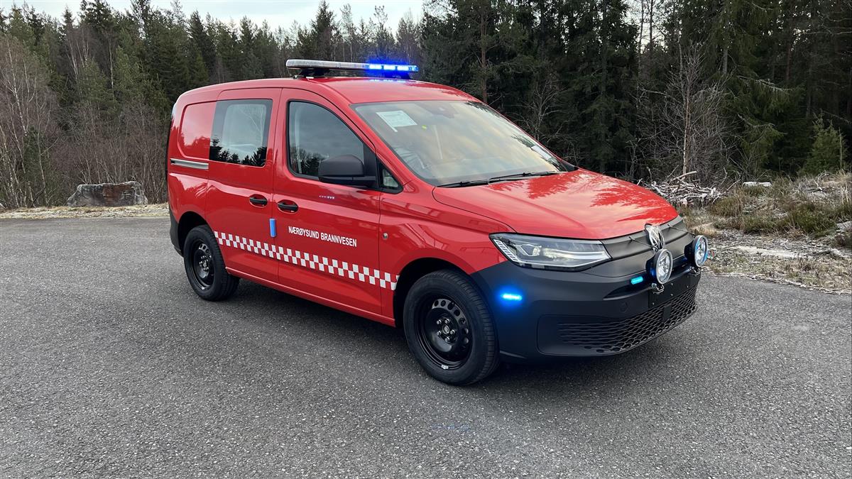 Vi gratulerer Nærøysund Brannvesen med ny Volkswagen Caddy utrykningsbil - Bil 2