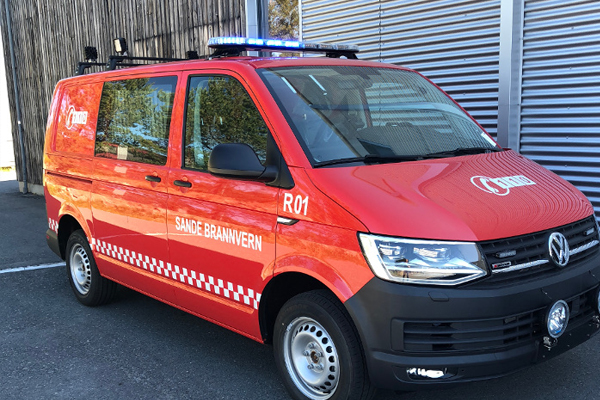 VW Transporter til Sande brannvesen