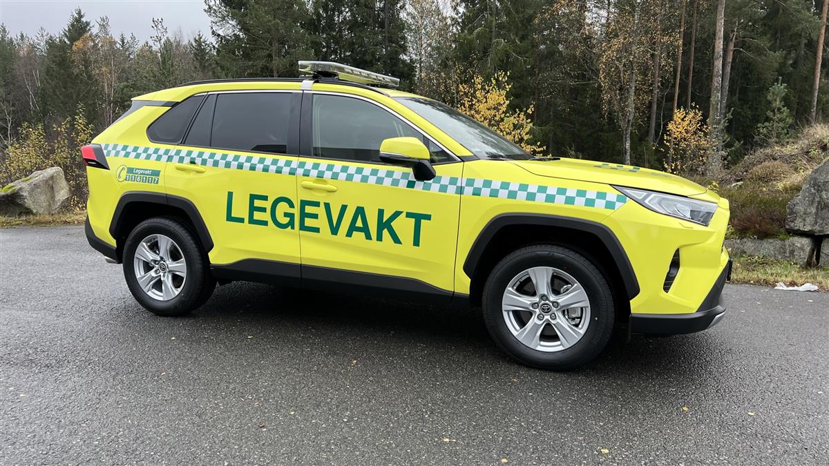 Toyota RAV Hybrid Legevaktbil til Lillestrøm Kommune, Nedre Romerike Legevakt