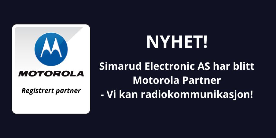 Simarud Electronic AS blir Motorola Partner
