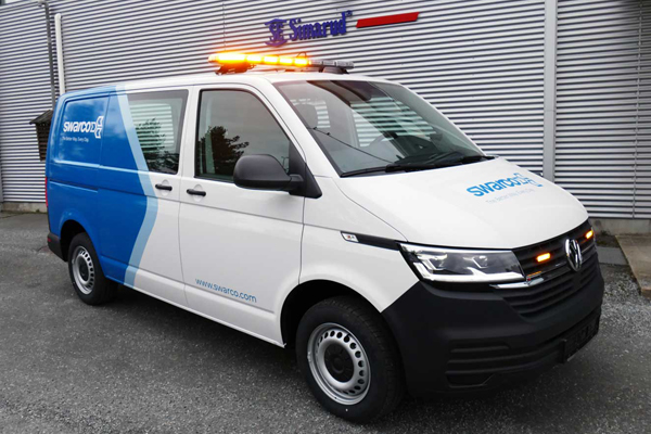 Bilpåbygg på VW Transporter T6 for Swarco Norge AS